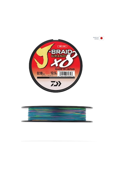 Daiwa Jb Grand 8b 300m Multi Color İp Misina 0,18 Mm