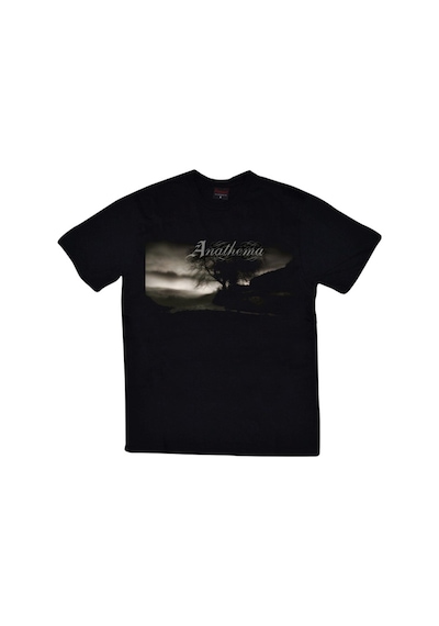 Anathema Baskılı Unisex %100 Pamuk Siyah T-shirt SIYAH