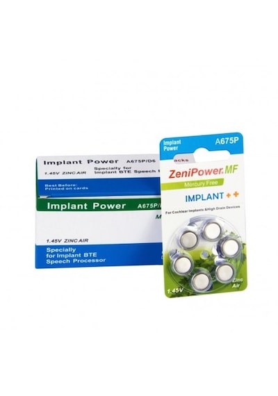 Zenipower İmplant İşitme Cihaz Pili 5 Paket 30 Adet Kulaklık Pili