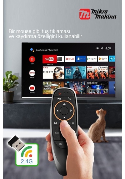 G10 Hava Fare/ses Yardimci Medya Uzaktan Kumanda -