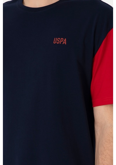 U.S. Polo Assn. Erkek Comfort Fit Bisiklet Yaka Lacivert Tişört 50306921-VR033