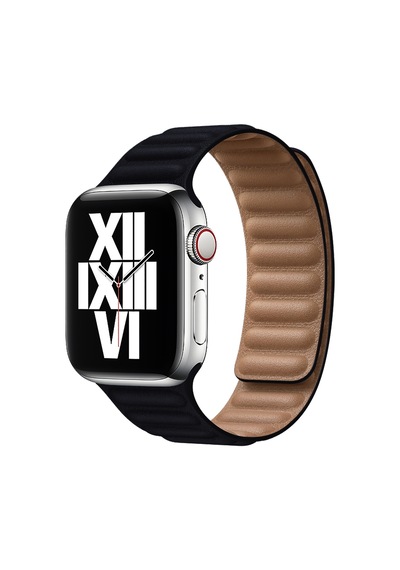 E2M Apple Watch 38-40mm KRD-14 Deri Lacivert Kordo