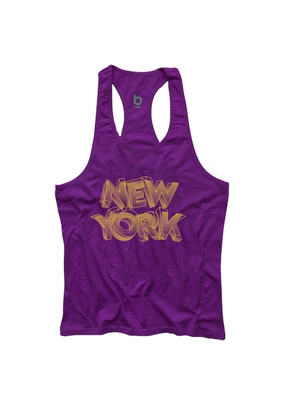 Bluu Newyorkstr Fitness Gym Tank Top Sporcu Atleti (528806813)