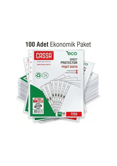 Poşet Dosya Eco 30 Mikron 100'lü Paket 1