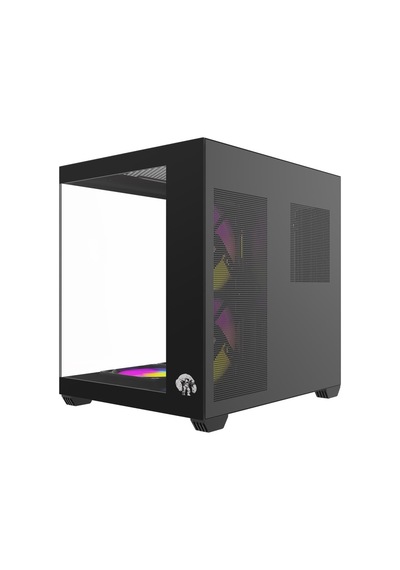 Strong Shadow Siyah V2 5x 120mm RGB mATX Akvaryum Gaming Bilgisayar Kasası (Powersız)