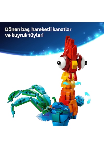 LEGO® ǀ Disney Moana 2 Heihei 43272 - 9 Yaş ve Üzeri Çocuklar için İnşa Edilebilen Hayvan Modeli Yapım Seti (566 Parça)