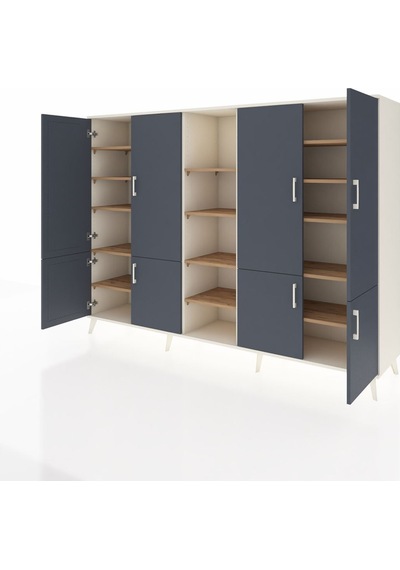 Hyperion Dolap 14 Raflı 8 Kapaklı 220x44x163 Aytaşı-antrasit/çam Antrasıt/atlas Çam - Aytası Hyperion Dolap 14 Raflı 8 Kapaklı 220x44x163 Aytaşı-antrasit/çam Antrasıt/atlas Çam - Aytası