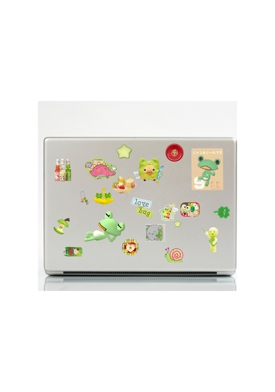 40 Adet Juminocore Talı Fairycore Sticker Seti - Etiket Seti Sketchbook Yeşil