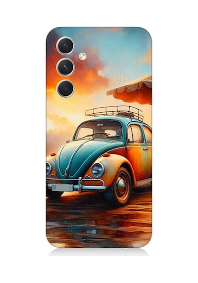Samsung Galaxy S24 Plus Uyumlu Retro Vosvosun Renkleri Desenli Silikon Kılıf Çok Renkli