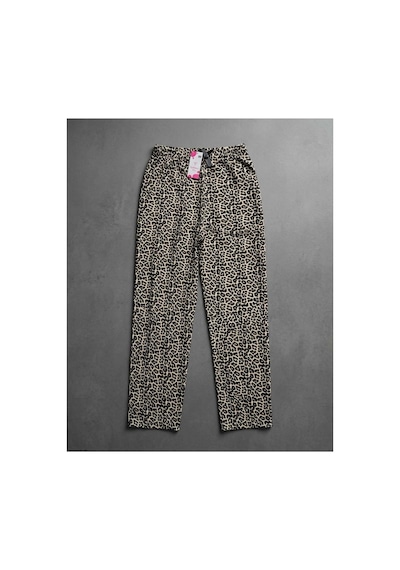 Aura Collections Kadın Viskon Pamuklu Pijama Altı Soft Örme Mevsimlik Ev Pantolonu Çok Renkli