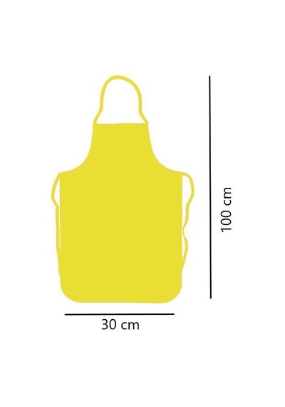 Omniclean Sarı Askılı Mutfak Bulaşık Önlüğü Lamineli 50 x100 cm