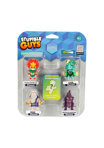 Stumble Guys Mythic Figures 5pack Collectible Blister Set 4