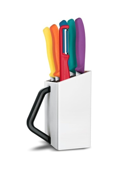 Ayrex Victorinox 6.7126.6c1 Swiss Classic 7li Soyma Bıçağı Blok Set, Renkli Diğer