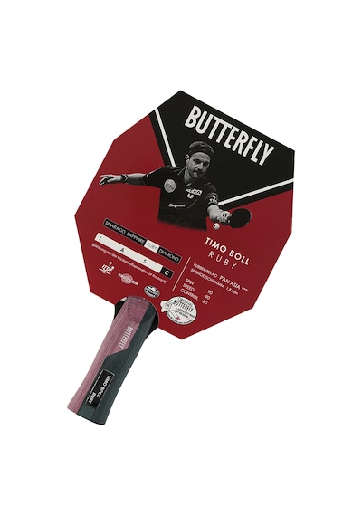 Butterfly 85029 Boll Ruby ITTF Onaylı Masa Tenisi Raketi