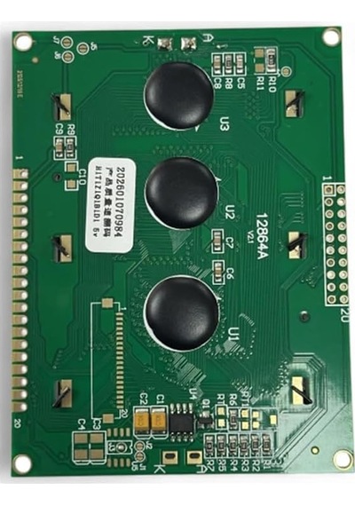 128x64 Mavi Backlight Grafik Lcd Ekran Modülü 3.7 İnç