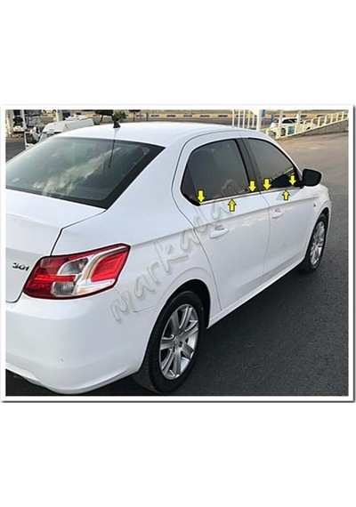 Db Chrome Peugeot 301 Cam Çıtası Nikelajı 2012 Sonrası 4 Parça P.