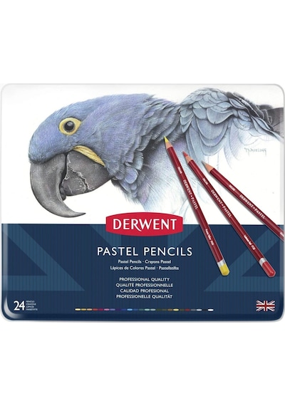 Derwent Pastel Pencil Pastel Kalem 24'lü Teneke Kutu
