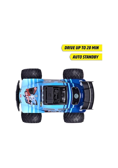 Dickie Toys Rc Volkswagen Beetle Monster Bug 23 Cm 2.4 Ghz 12 Km/s Usb Şarjlı Işıklı Uzaktan Kumandalı Araba Çok Renkli