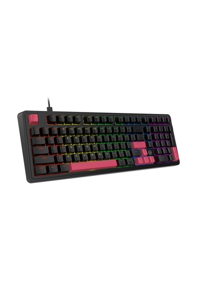 Kablolu Mekanik Oyun Klavyesi - Rainbow Aydınlatma - Hot Swap Ajazz Ak980 Siyah - Red Switch