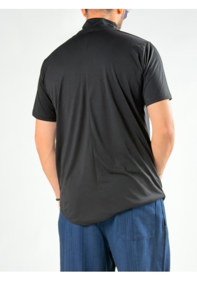 Cocopelli Siyah Boğazlı Tasarım Erkek T-shirt Coc2748 Siyah