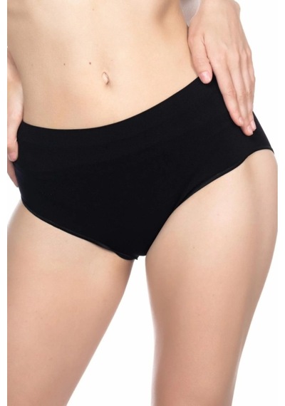Armillia Dimoda Emay Kadın / Kız Soft Mama Hamile Ve Lohusa Dikişsiz Yüksek Bel Slip Külot Siyah Siyah