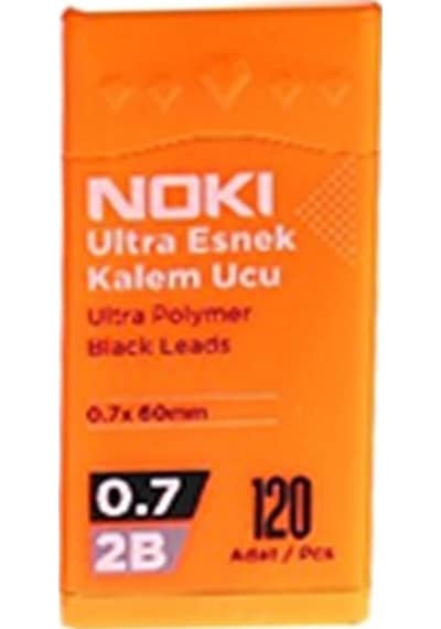 Noki Kalem Ucu Ultra Esnek 0.7 MM 2b Siyah 120'li Turuncu
