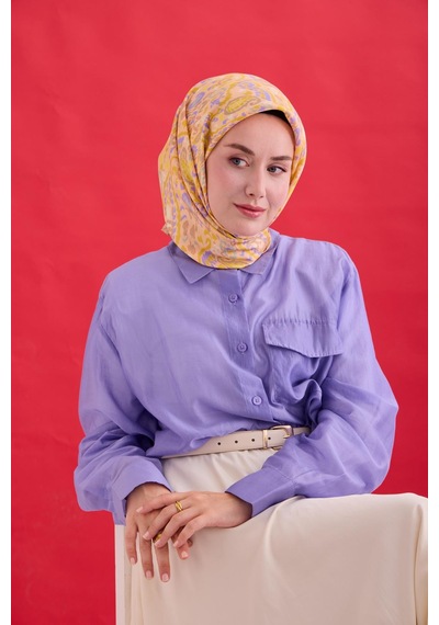 Silk Home Twill İpek Eşarp 11478-23 Somon, Eflatun, Vizon, Sarı, Limon Sarısı, Mint