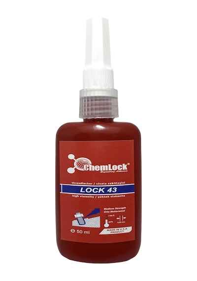 Chemlock Lock 43 Sökülebilir Civata Sabitleyici 50Ml.