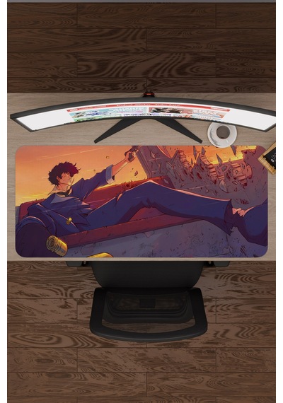Cowboy Bebop Anime V5 - 90x40 Xxl Gaming Gamer Kauçuk Kaymaz Taban Mouse Pad Fare Altlığı