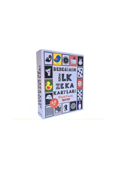 0-12 Ay Bebekler için Eğitici Zeka Kartları Flash Cards