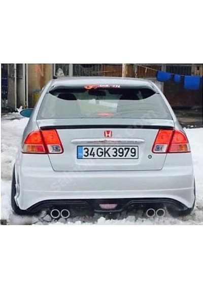 Honda Civic Vtec2 2001-2005 Oem Spoiler Pianoblack
