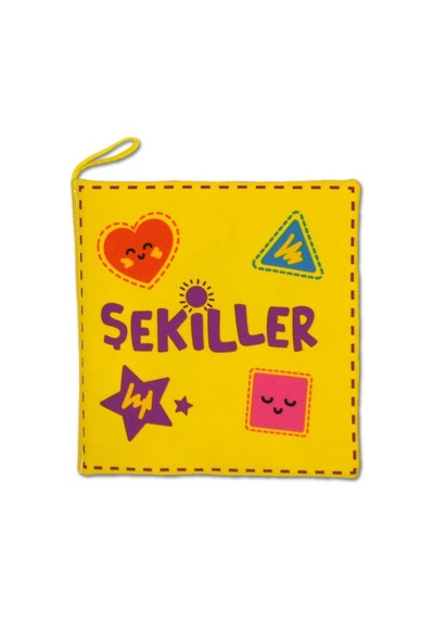 Tox Şekiller Kumaş Sessiz Kitap T395 - Bez Kitap , Eğitici Oyuncak , Yumuşak Ve Hışırtılı