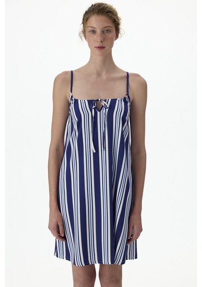 Penti Lacivert Vacation Striped Gecelik