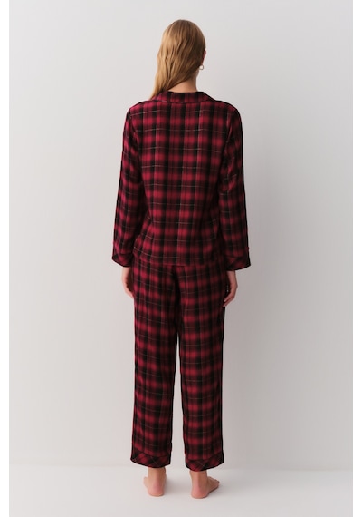 Suwen Alda Maskülen Pijama Takımı Sh26124660b1114 Kırmızı