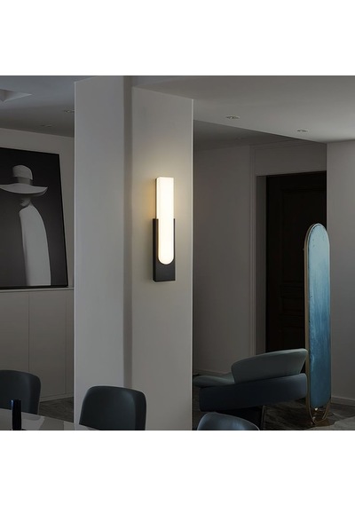 2 Adet 10 Watt, 3200 Kelvin Dekoratif Led Aplik İç Ve Dış Mekan Aydınlatma Armatürü Led Duvar Apliği Gün Işığı - Sarı