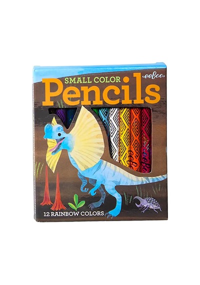 Eeboo 12li Mini Kuru Boya Kalemi - Pteranodon Çok Renkli