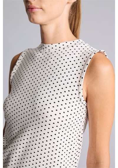 Defacto Puantiyeli Bisiklet Yaka Slim Fit Atlet I7291ax26hsbk81 Siyah-bk81