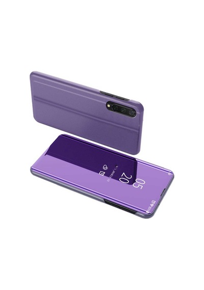 Xiaomi Mi 9 Lite Uyumlu Aynalı Kapaklı Lüx Kılıf Mavi