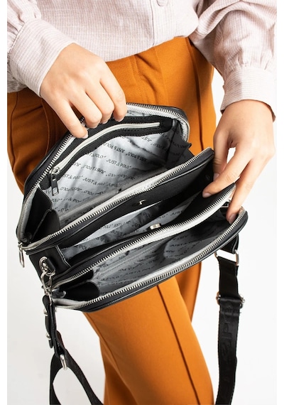 Just Polo Kadın Günlük Kullanıma Uygun Ayarlanabilir Askılı Şık Omuz Çantası Ebat : 26 X 16 Cm Siyah 88371006