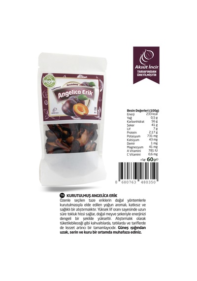 Kurutulmuş Angelica Erik 60 G