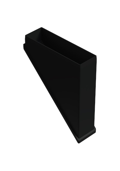 Cateksss 40x120 Mm 45 Dereceli İç Profil Tapası Siyah - 36 Lı Paket