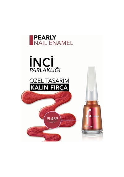 Flormar Pearly Yarı Şeffaf Sedefli Parlak Oje PL459 Frolic