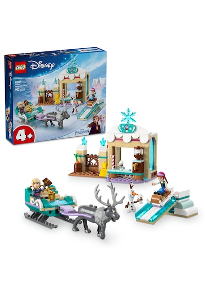 LEGO® ǀ Disney Frozen Anna’nın Kızak Macerası 43256 - 4 Yaş ve Üzeri Prenses Seven Çocuklar için Yaratıcı Oyuncak Yapım Seti (192 Parça)