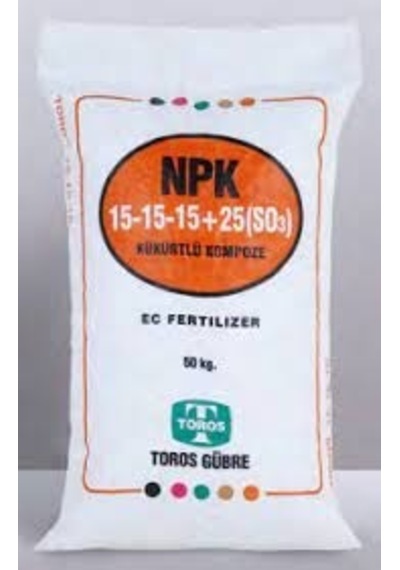 TOROS 15.15.15+(25SO3) KÜKÜRTLÜ  (50 KG)