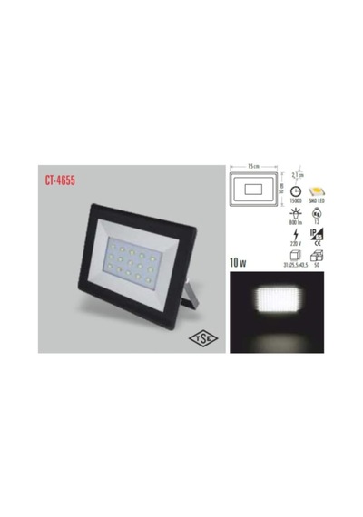 Ct-4655 10w/3200k Slim Led Projektör Hsplinm-5819