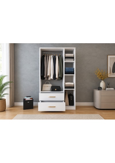 Gm 851 Home Aynalı 3 Kapı 2 Çekmeceli Gardırop