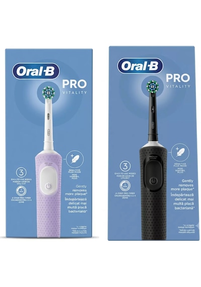 Oral-b Vitality Pro Electric Black + Oral-b Vitality Pro Lilac Mist Şarjlı