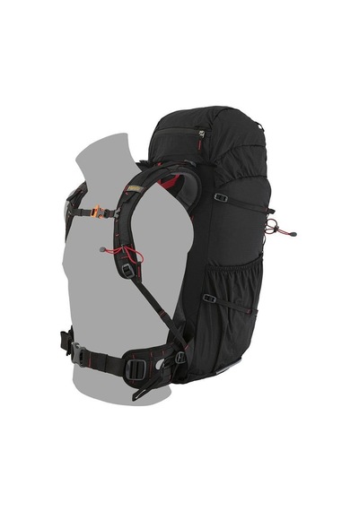 Husky Pınguın Fly 35 Sıyah Sırt Canta Bordo