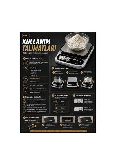 Dijital Mutfak Ve Kahve Tartısı Hassas Gram Terazisi Paslanmaz Çelik Lcd Ekran Çoklu Ölçüm G/oz 10 Kg Kapasite Diğer 76701587