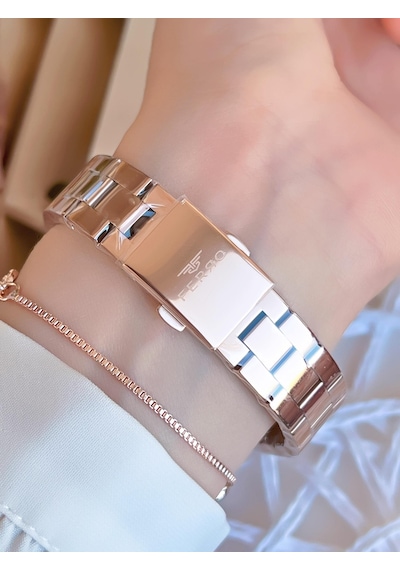 Ferro Rose/gold Renk Kararmaz Renk Atmaz 3 Atm Özel Tasarım Kadın Kol Saati Efl21297c